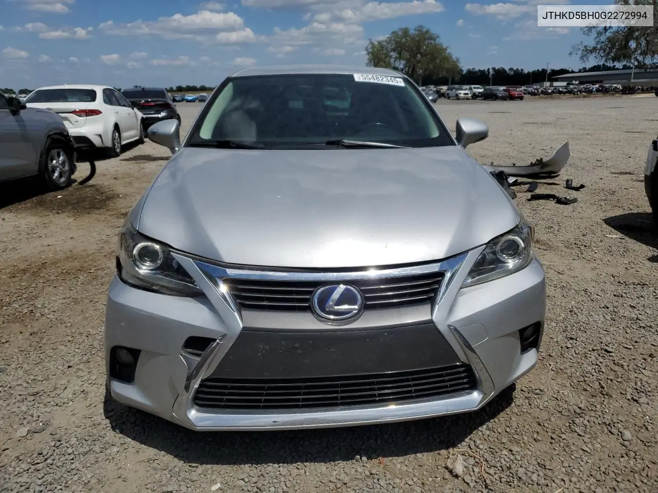 2016 Lexus Ct 200 VIN: JTHKD5BH0G2272994 Lot: 55482345
