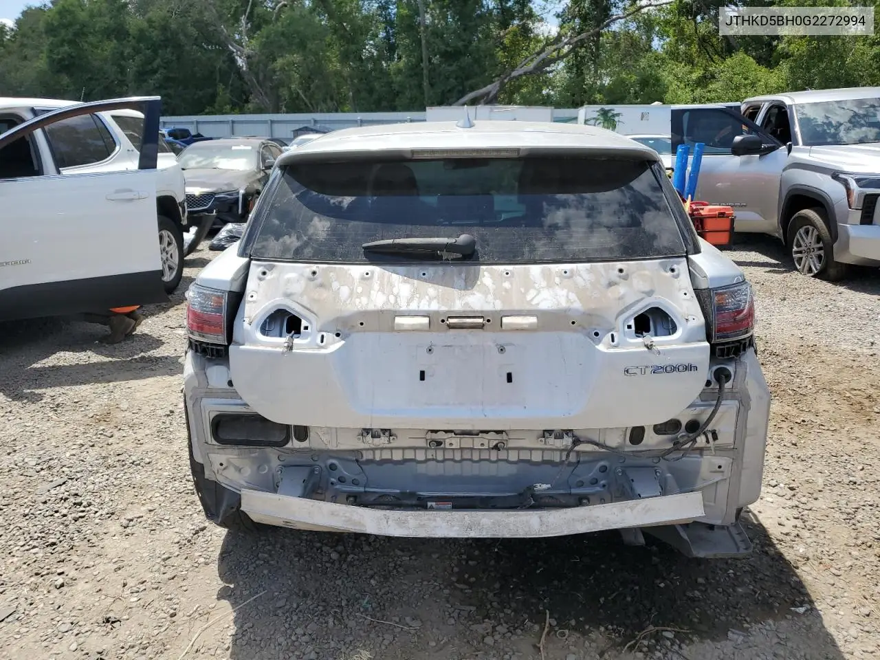 2016 Lexus Ct 200 VIN: JTHKD5BH0G2272994 Lot: 55482345
