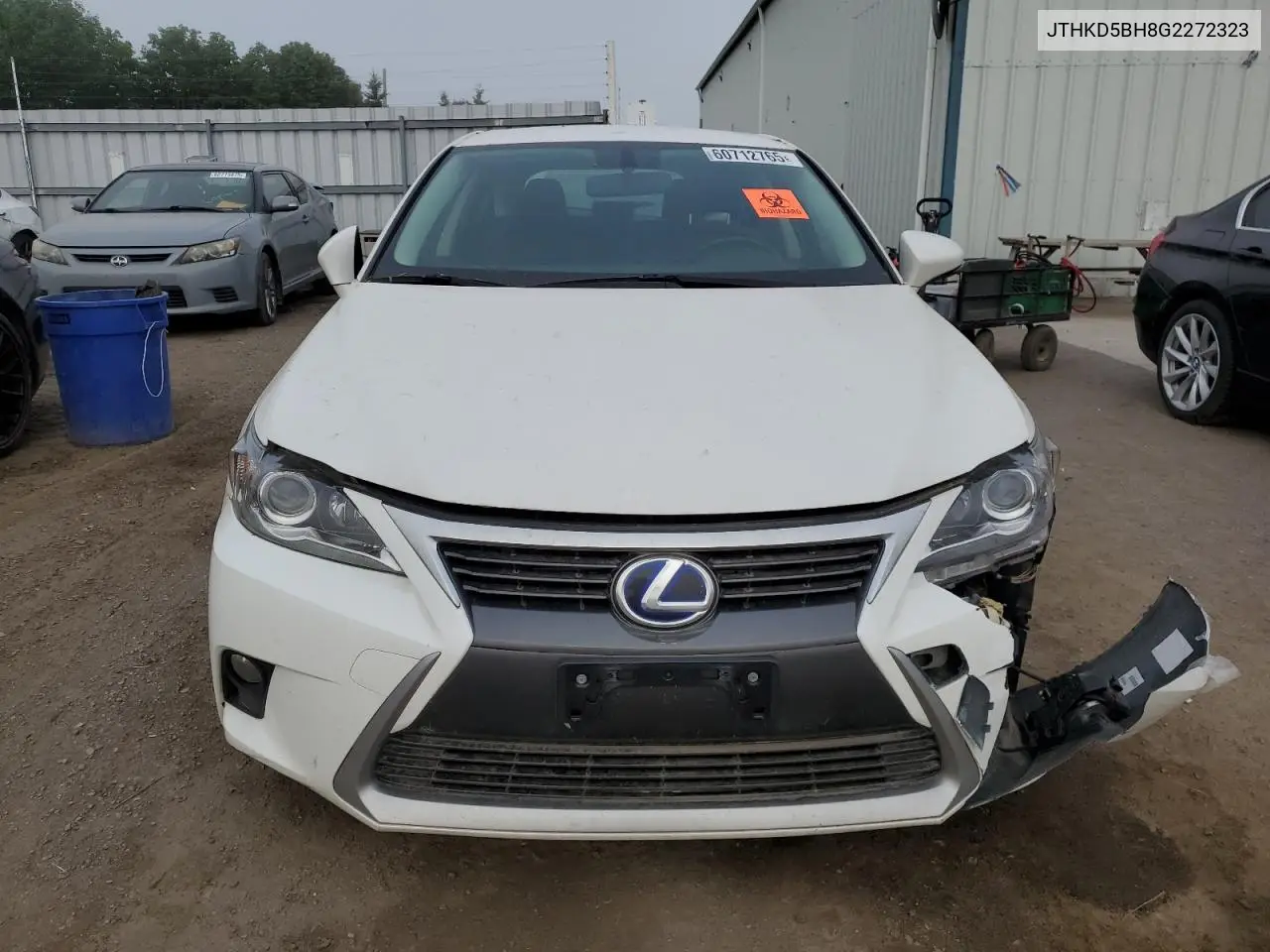 2016 Lexus Ct 200 VIN: JTHKD5BH8G2272323 Lot: 60712765
