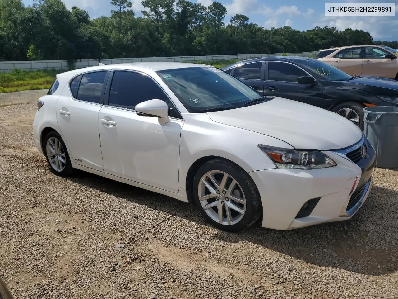 2017 Lexus Ct 200 VIN: JTHKD5BH2H2299891 Lot: 60813895