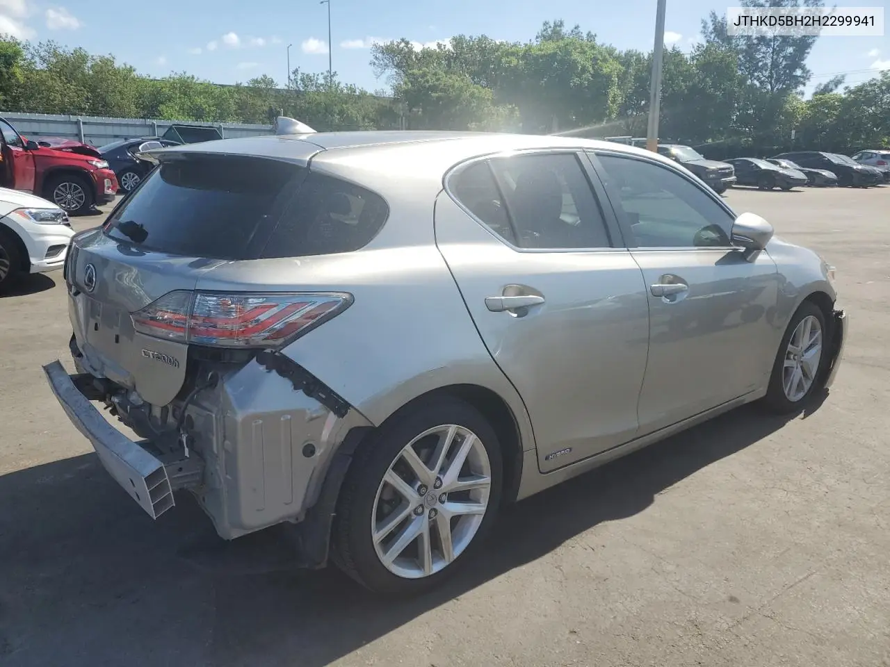 2017 Lexus Ct 200 VIN: JTHKD5BH2H2299941 Lot: 61236985