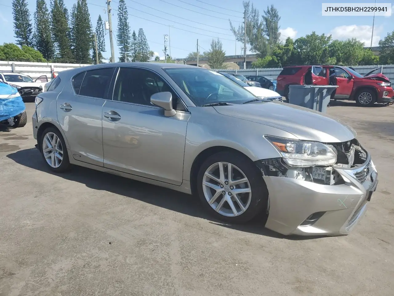 2017 Lexus Ct 200 VIN: JTHKD5BH2H2299941 Lot: 61236985
