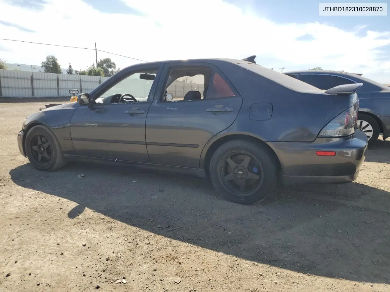 2001 Lexus Is 300 VIN: JTHBD182310028870 Lot: 52650275