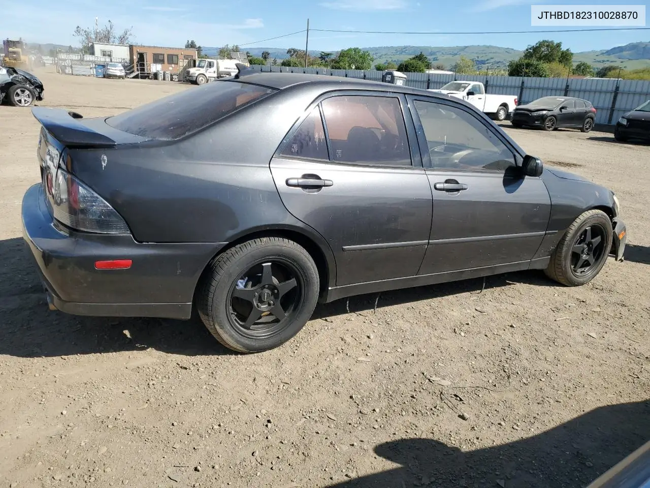 2001 Lexus Is 300 VIN: JTHBD182310028870 Lot: 52650275