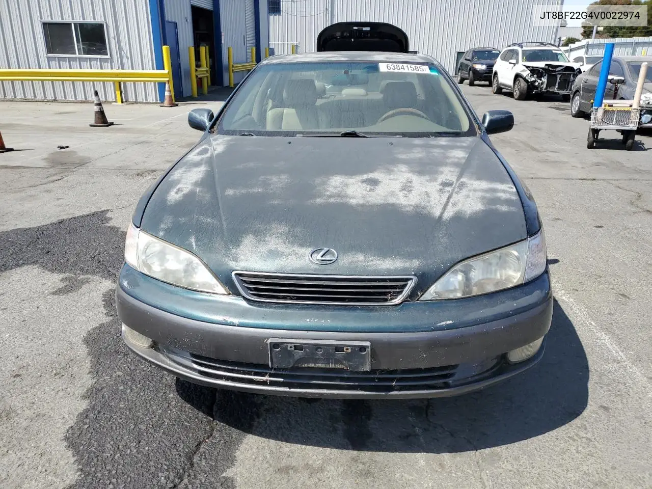 1997 Lexus Es 300 VIN: JT8BF22G4V0022974 Lot: 63841585
