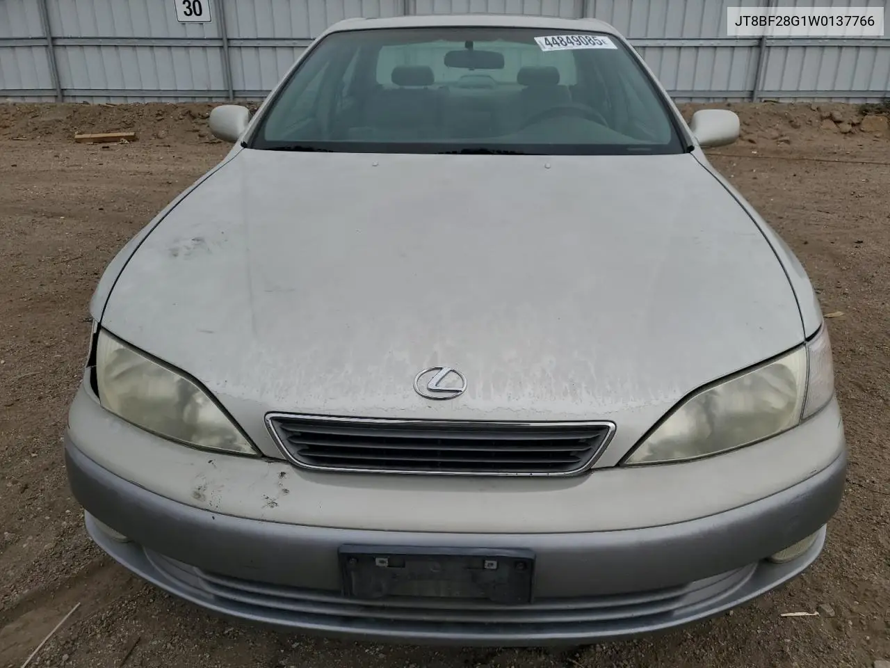 1998 Lexus Es 300 VIN: JT8BF28G1W0137766 Lot: 44849085