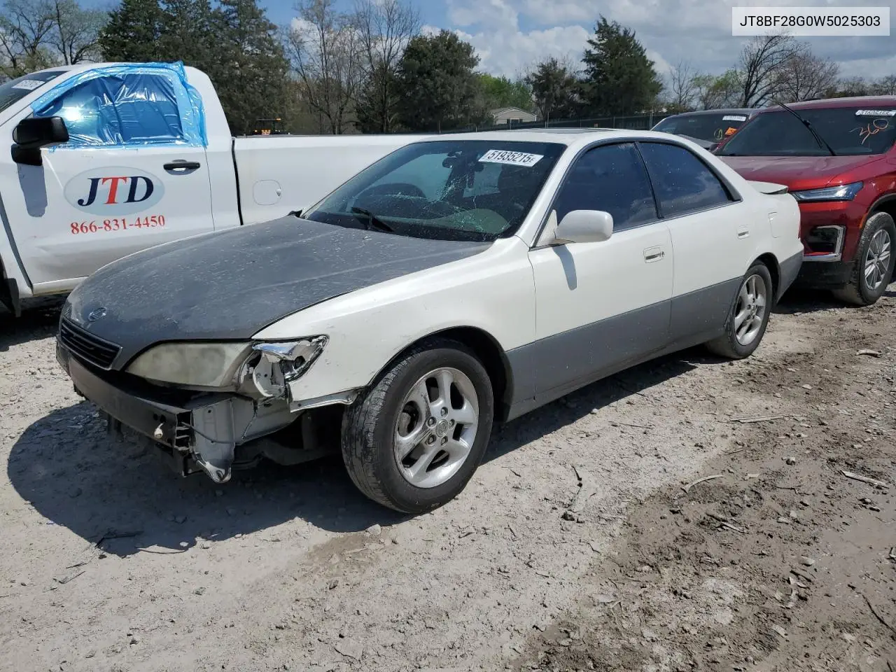 1998 Lexus Es 300 VIN: JT8BF28G0W5025303 Lot: 51935215