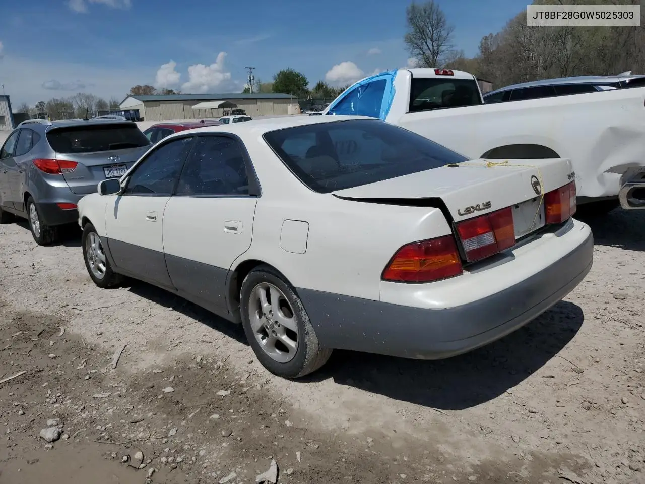 1998 Lexus Es 300 VIN: JT8BF28G0W5025303 Lot: 51935215
