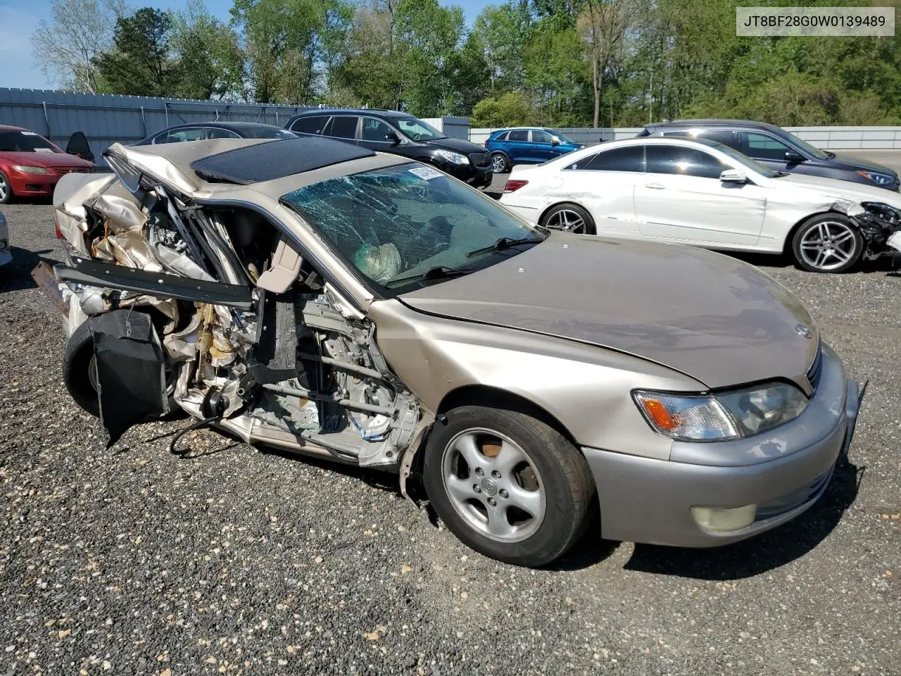 1998 Lexus Es 300 VIN: JT8BF28G0W0139489 Lot: 53041695
