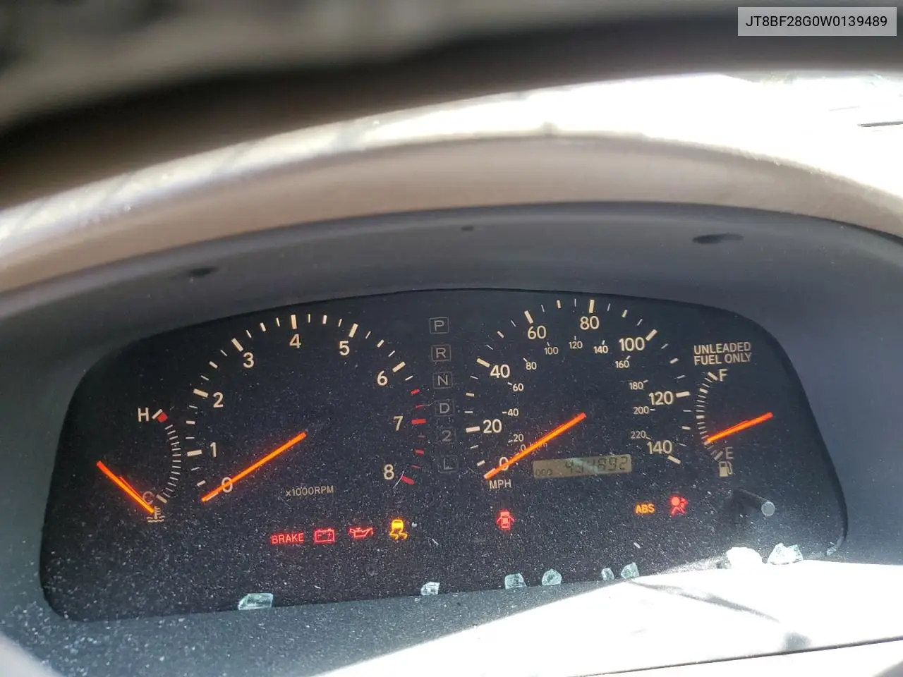 1998 Lexus Es 300 VIN: JT8BF28G0W0139489 Lot: 53041695