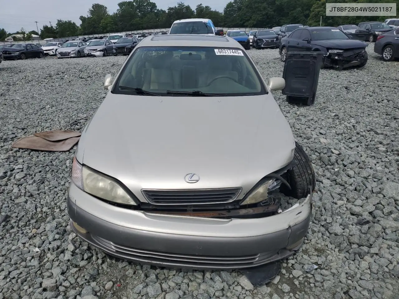 1998 Lexus Es 300 VIN: JT8BF28G4W5021187 Lot: 60317445