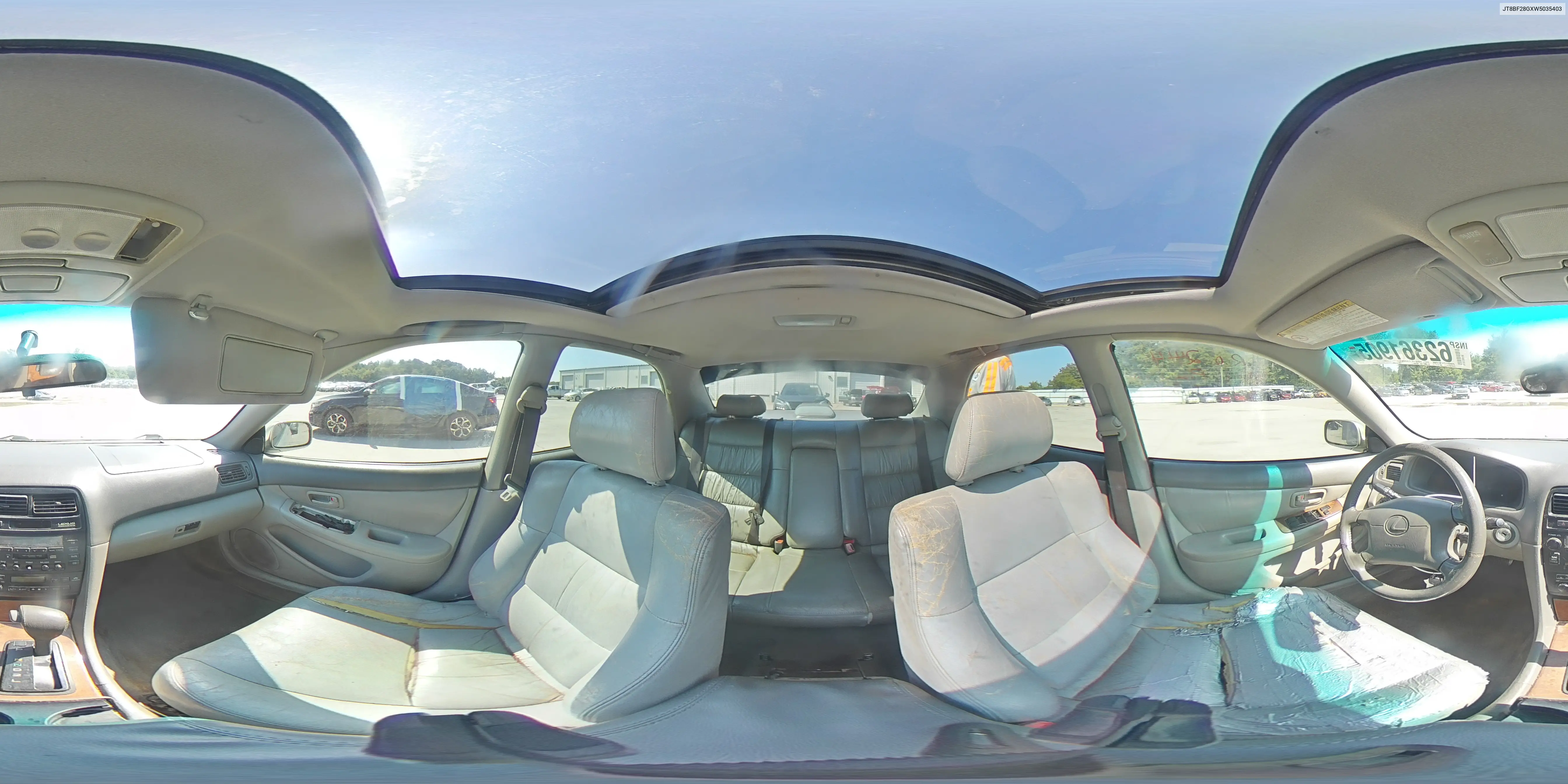 1998 Lexus Es 300 VIN: JT8BF28GXW5035403 Lot: 62361905