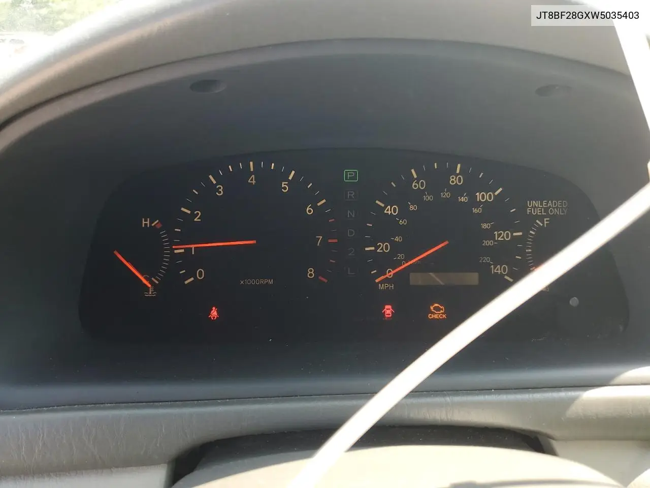 1998 Lexus Es 300 VIN: JT8BF28GXW5035403 Lot: 62361905