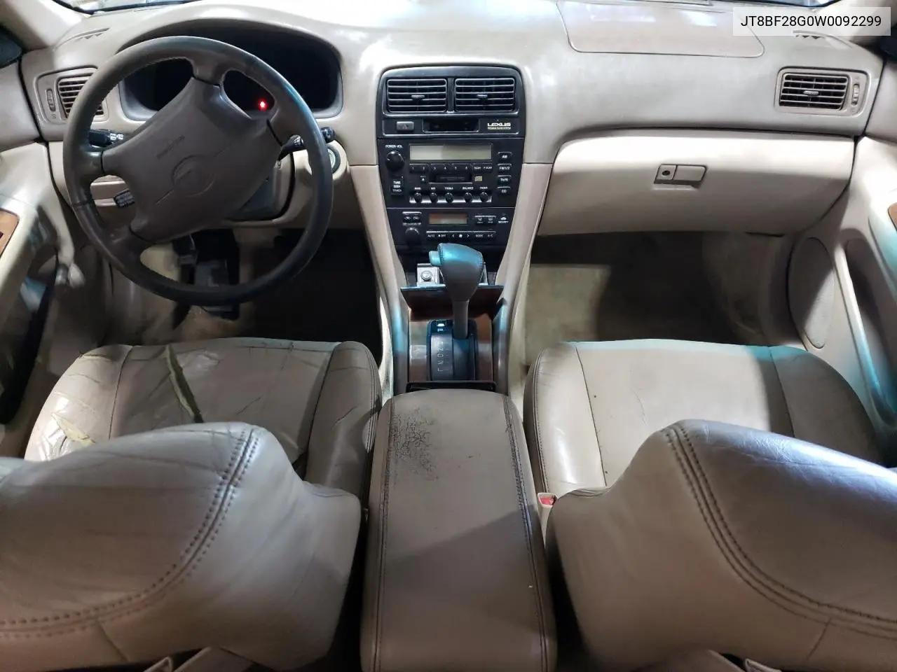 1998 Lexus Es 300 VIN: JT8BF28G0W0092299 Lot: 63017705