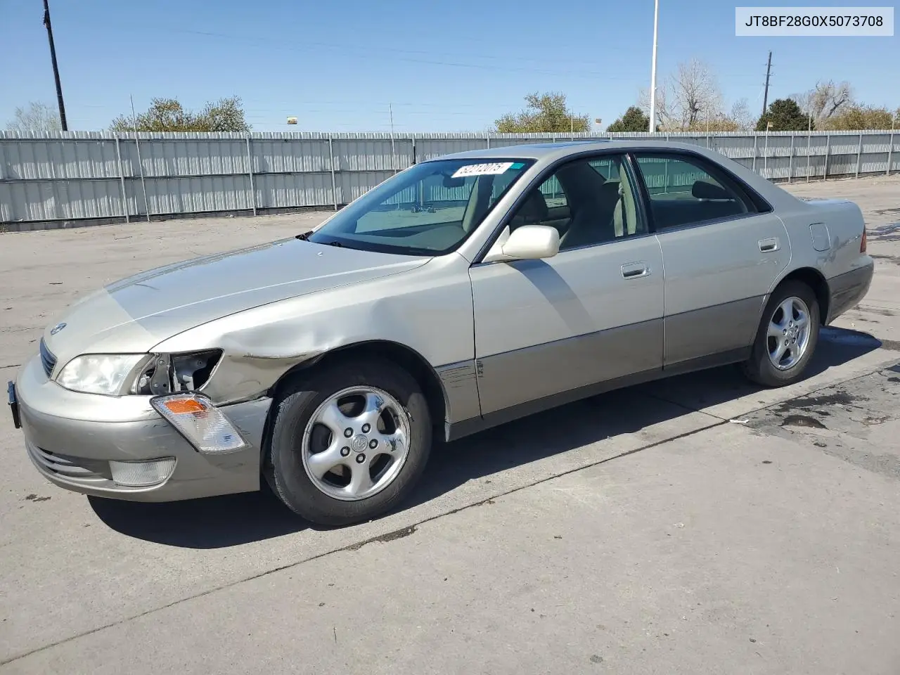 1999 Lexus Es 300 VIN: JT8BF28G0X5073708 Lot: 52212075