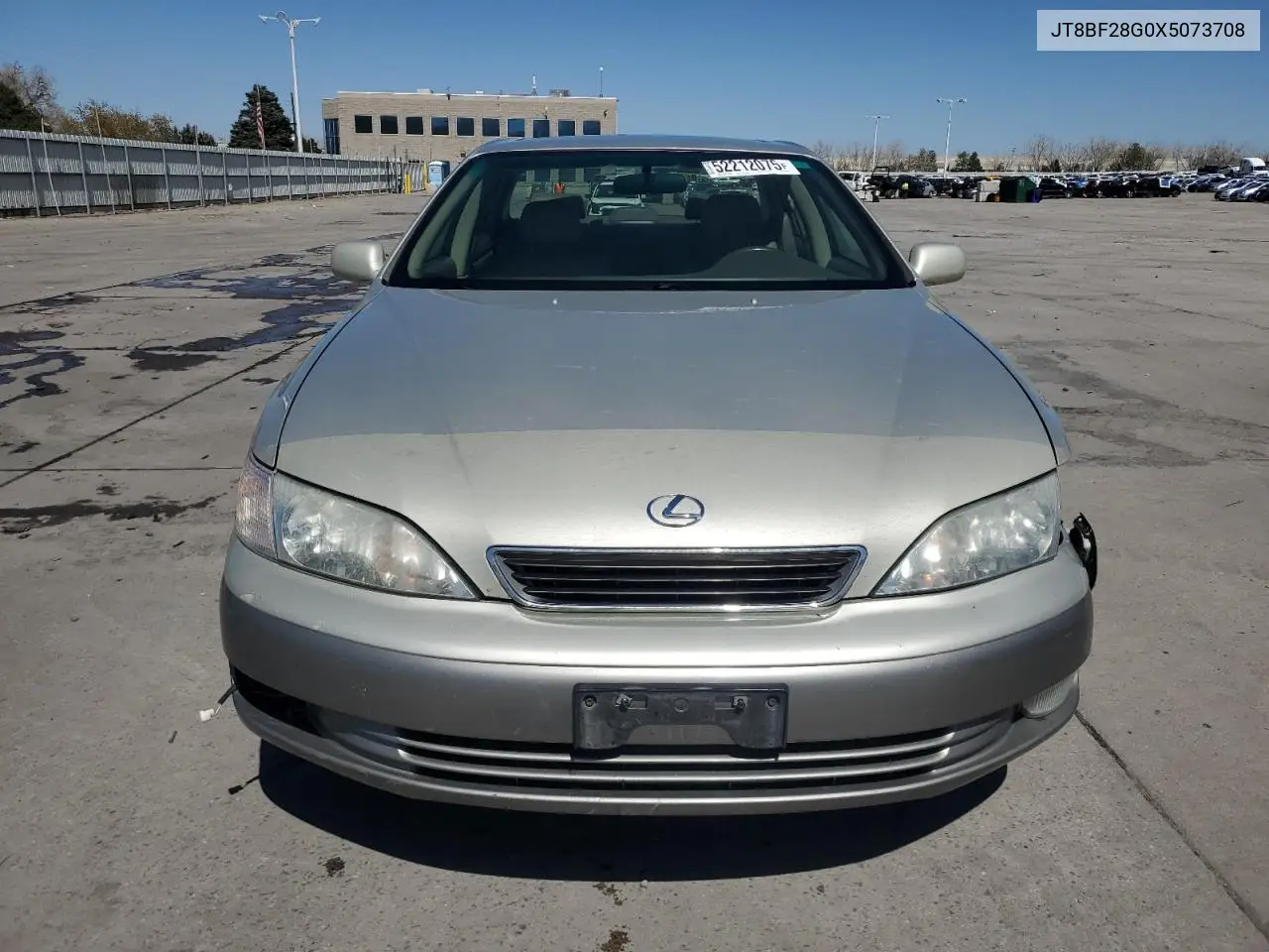 1999 Lexus Es 300 VIN: JT8BF28G0X5073708 Lot: 52212075