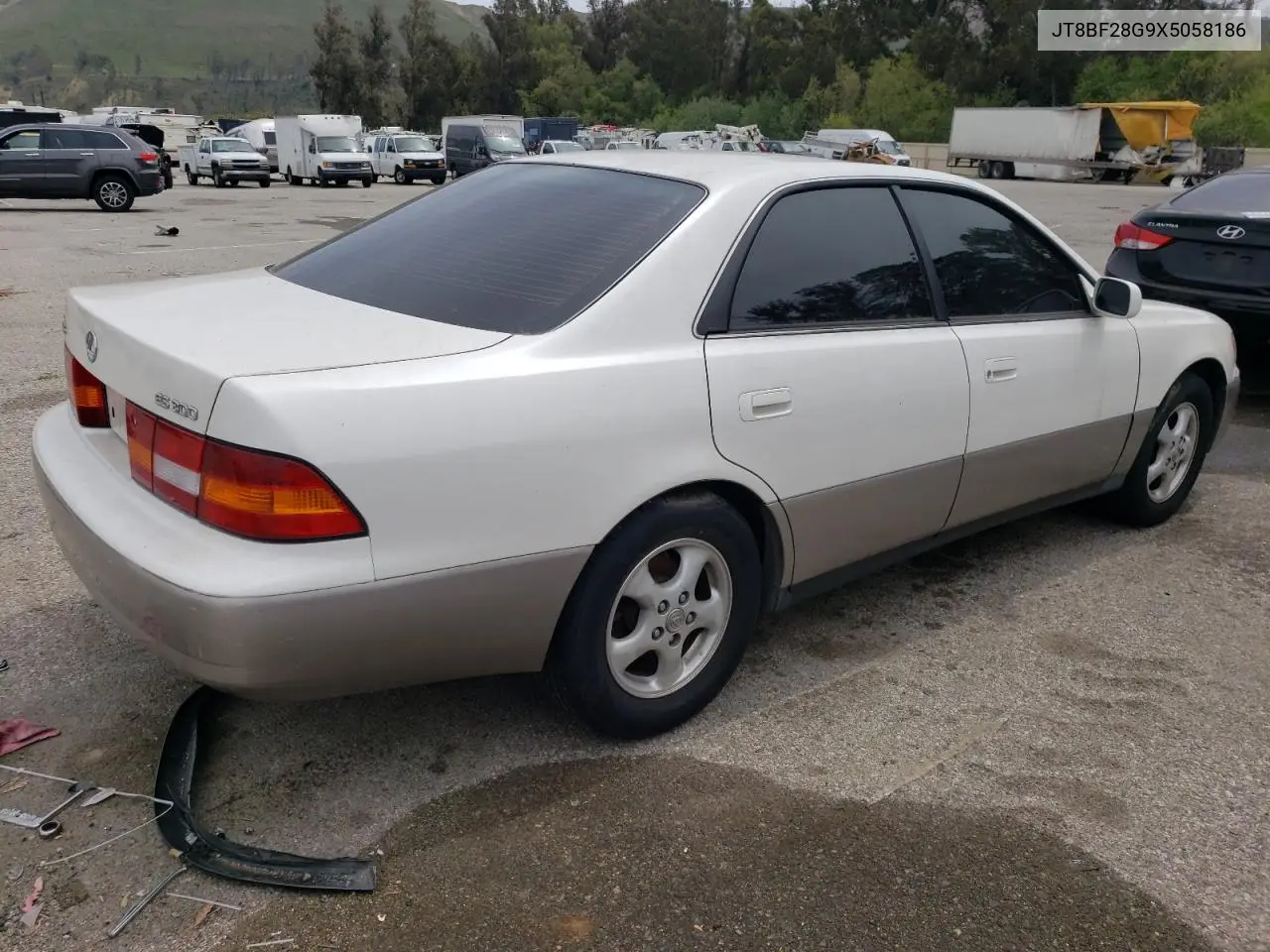 1999 Lexus Es 300 VIN: JT8BF28G9X5058186 Lot: 53206205