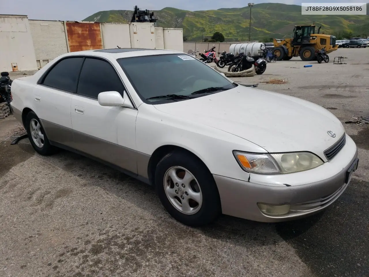 1999 Lexus Es 300 VIN: JT8BF28G9X5058186 Lot: 53206205