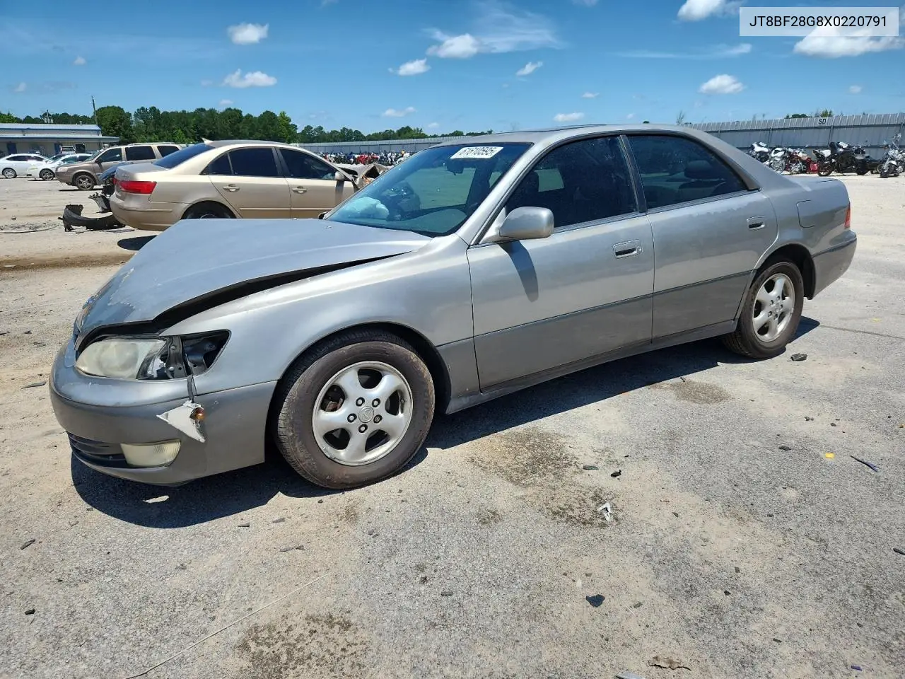1999 Lexus Es 300 VIN: JT8BF28G8X0220791 Lot: 61610595