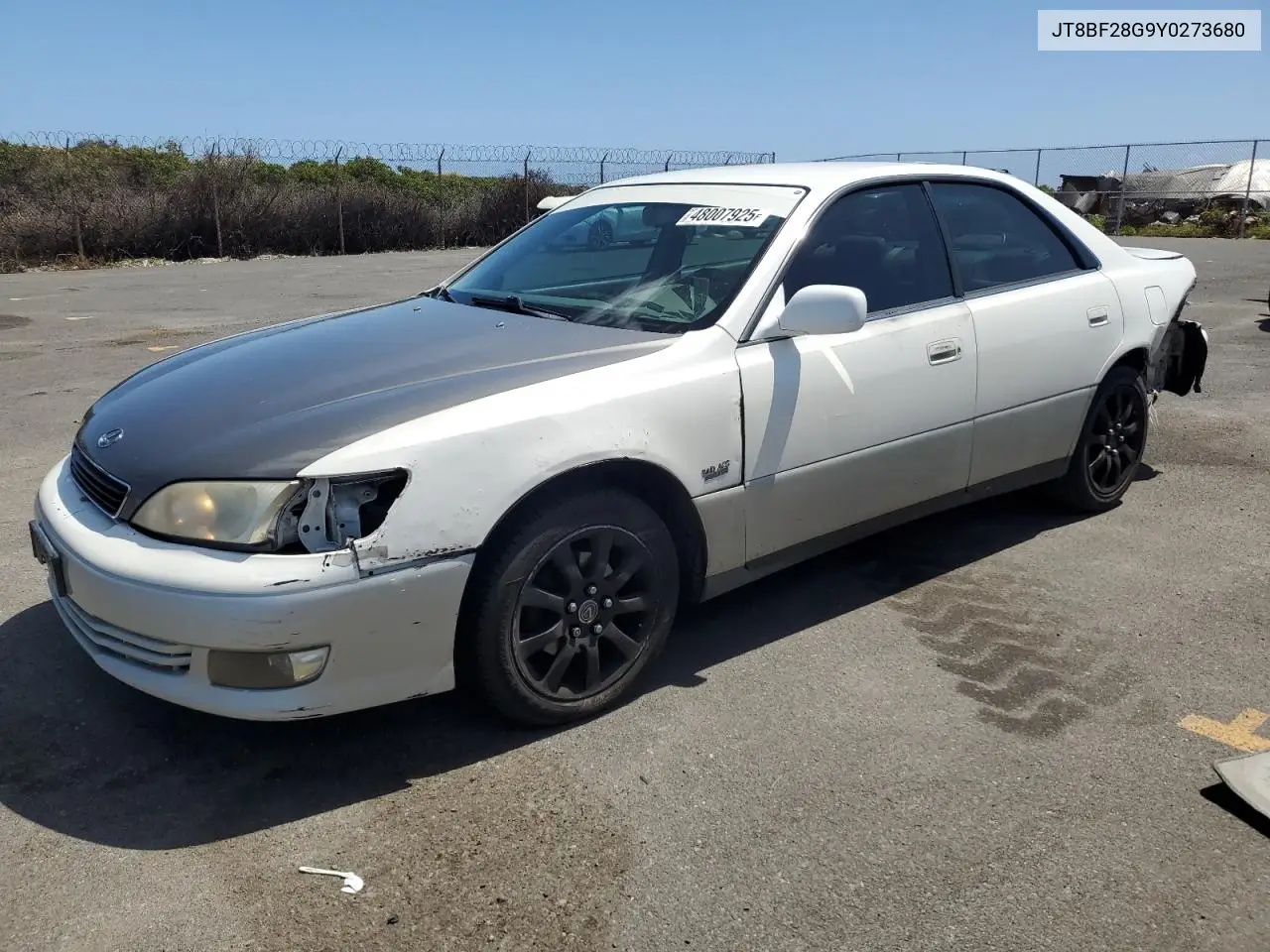 2000 Lexus Es 300 VIN: JT8BF28G9Y0273680 Lot: 48007925