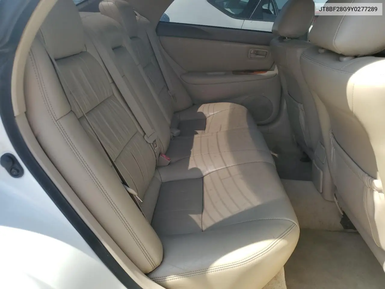 2000 Lexus Es 300 VIN: JT8BF28G9Y0277289 Lot: 55092435