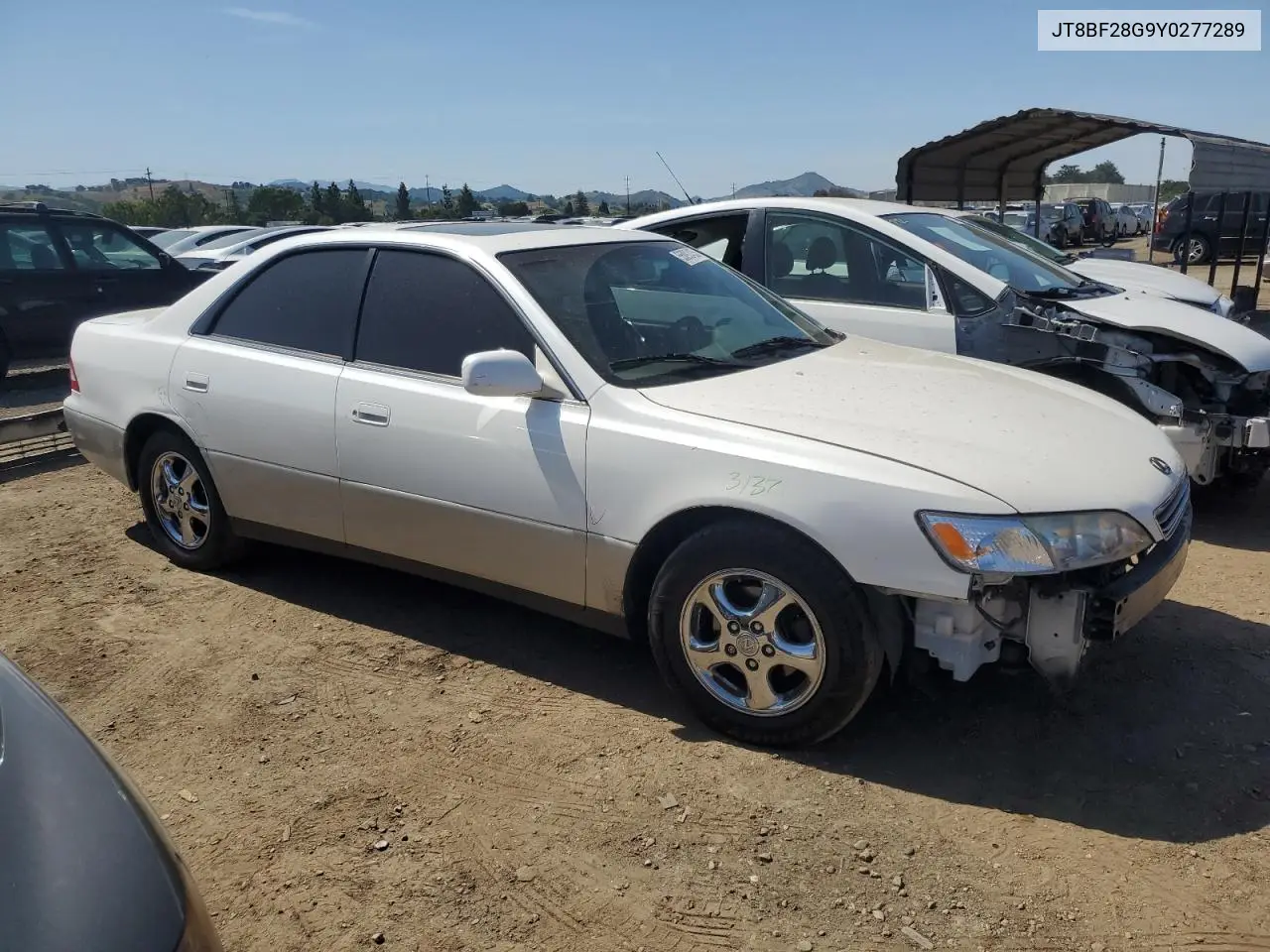 2000 Lexus Es 300 VIN: JT8BF28G9Y0277289 Lot: 55092435