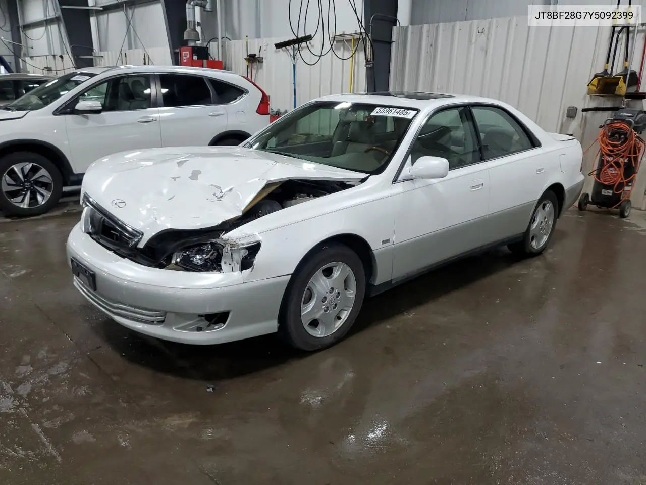 2000 Lexus Es 300 VIN: JT8BF28G7Y5092399 Lot: 55961485