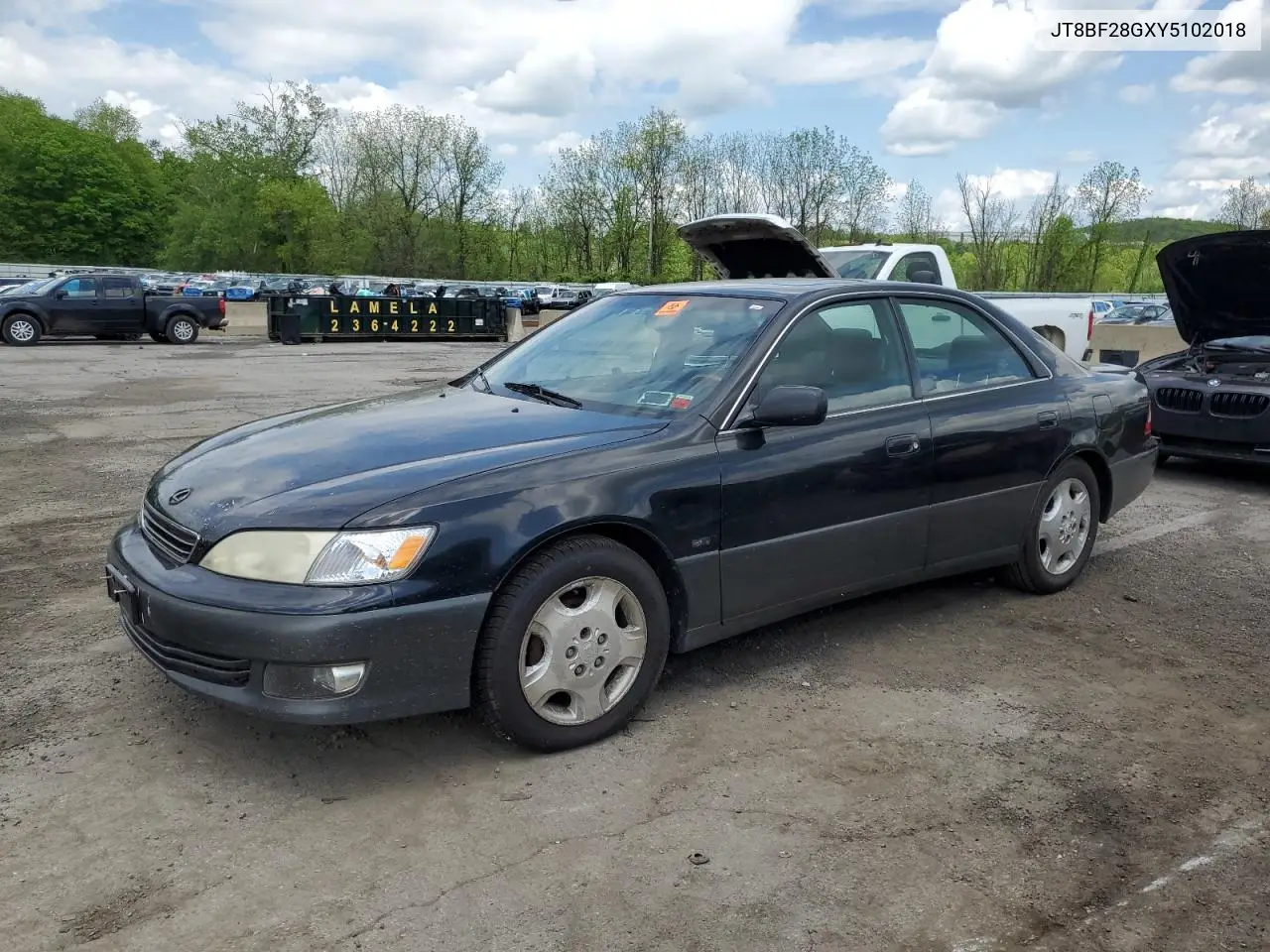 2000 Lexus Es 300 VIN: JT8BF28GXY5102018 Lot: 56132805