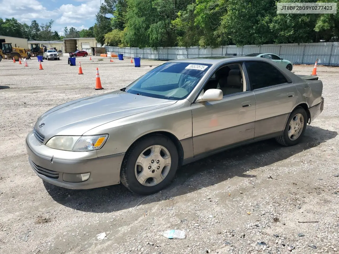 2000 Lexus Es 300 VIN: JT8BF28G9Y0277423 Lot: 56523575
