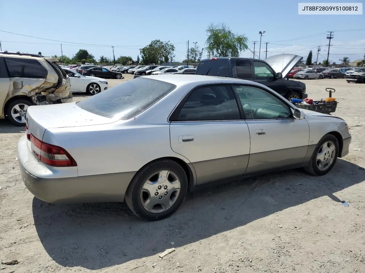 2000 Lexus Es 300 VIN: JT8BF28G9Y5100812 Lot: 56790365