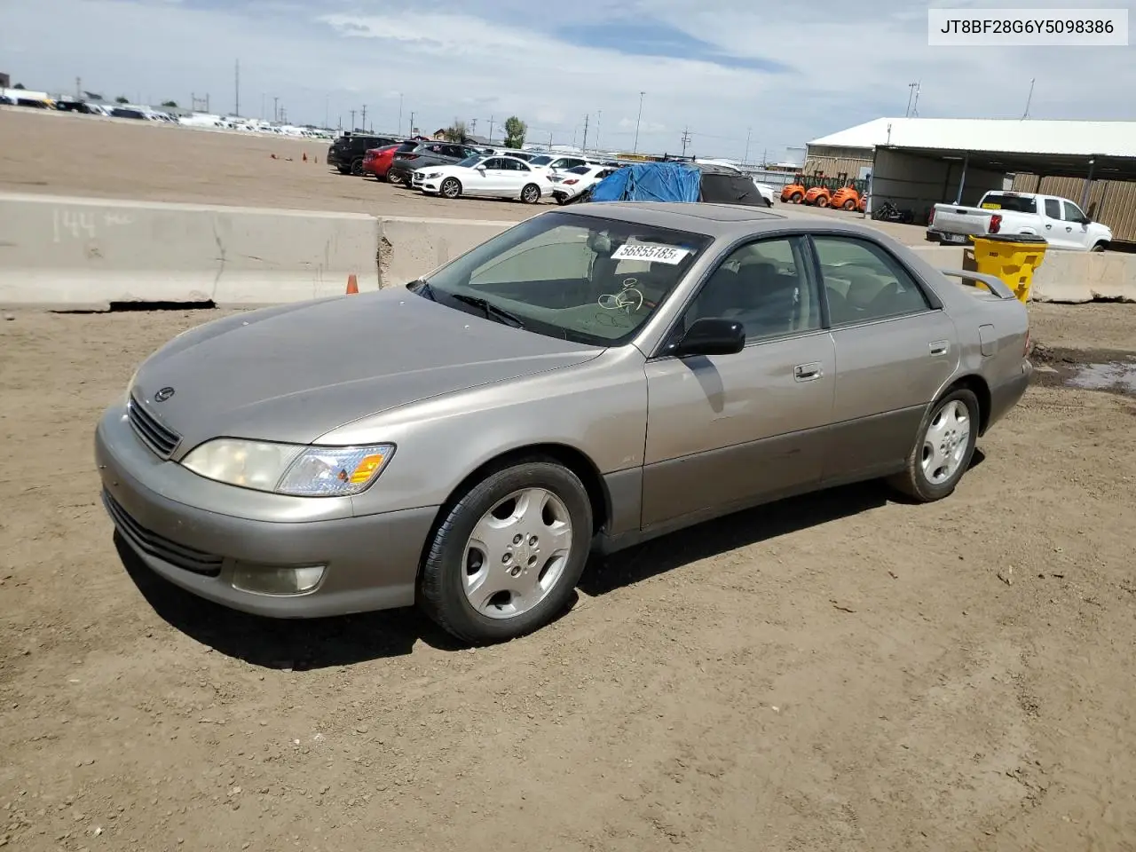 2000 Lexus Es 300 VIN: JT8BF28G6Y5098386 Lot: 56855185