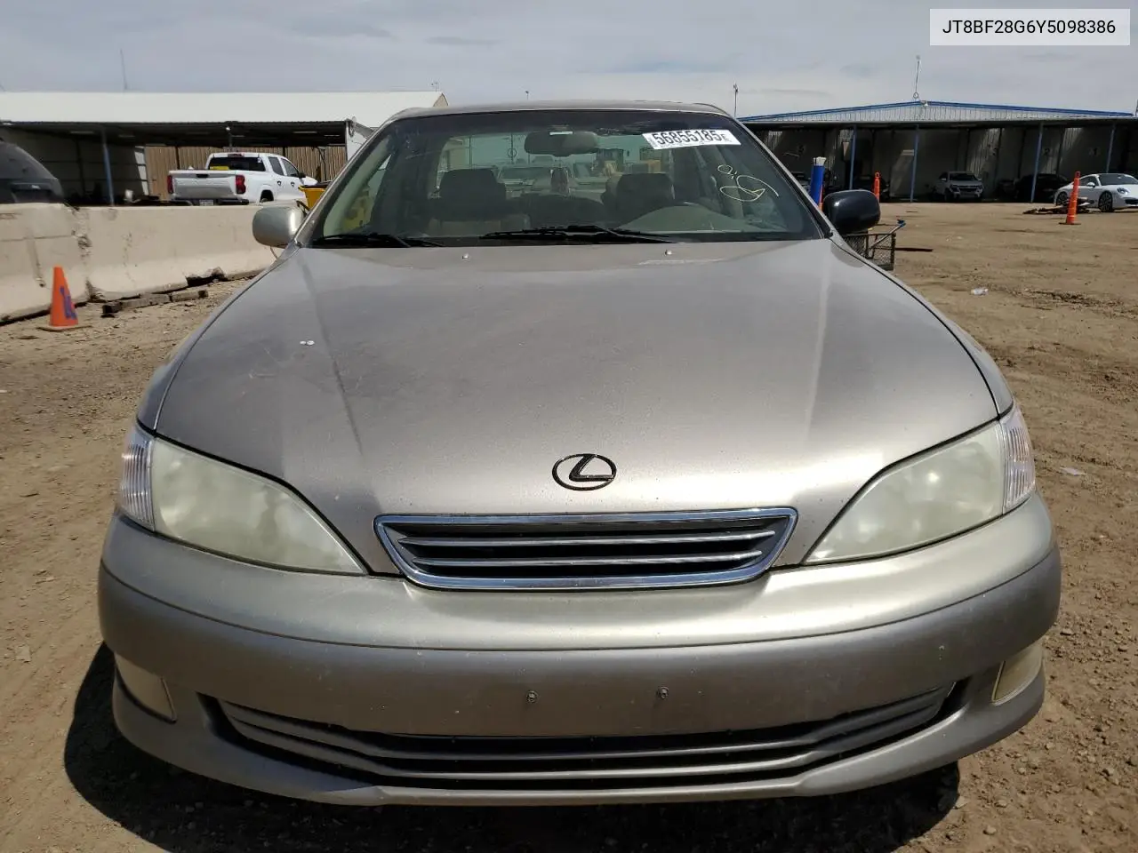 2000 Lexus Es 300 VIN: JT8BF28G6Y5098386 Lot: 56855185