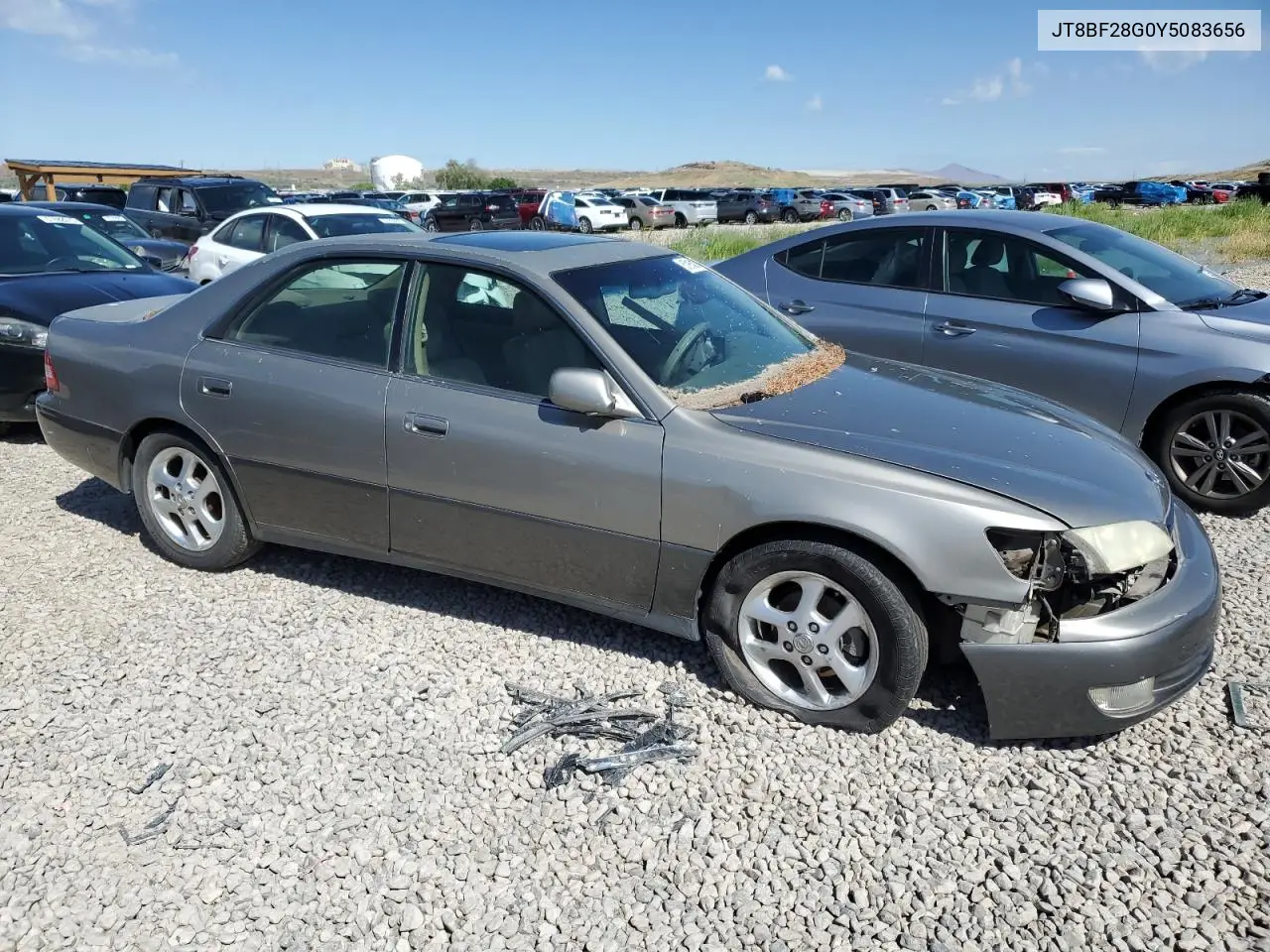 2000 Lexus Es 300 VIN: JT8BF28G0Y5083656 Lot: 57915435