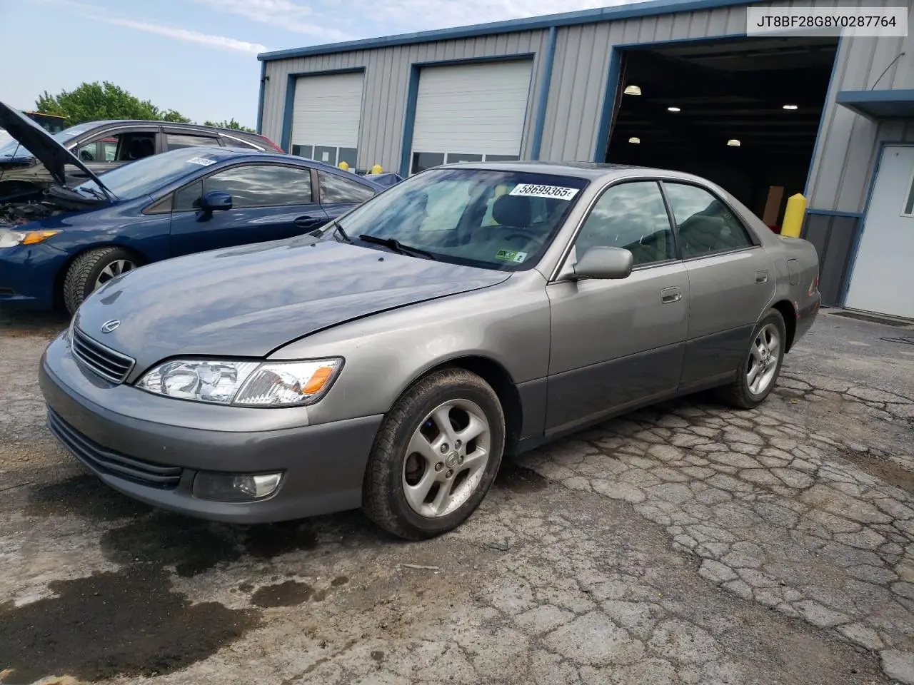 2000 Lexus Es 300 VIN: JT8BF28G8Y0287764 Lot: 58699365