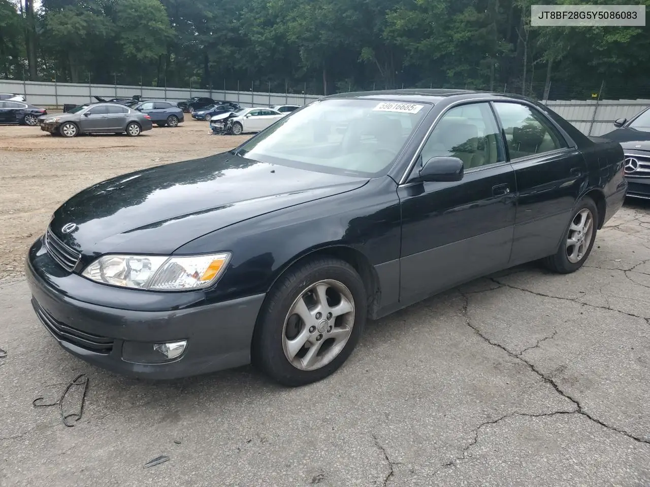 2000 Lexus Es 300 VIN: JT8BF28G5Y5086083 Lot: 59616685