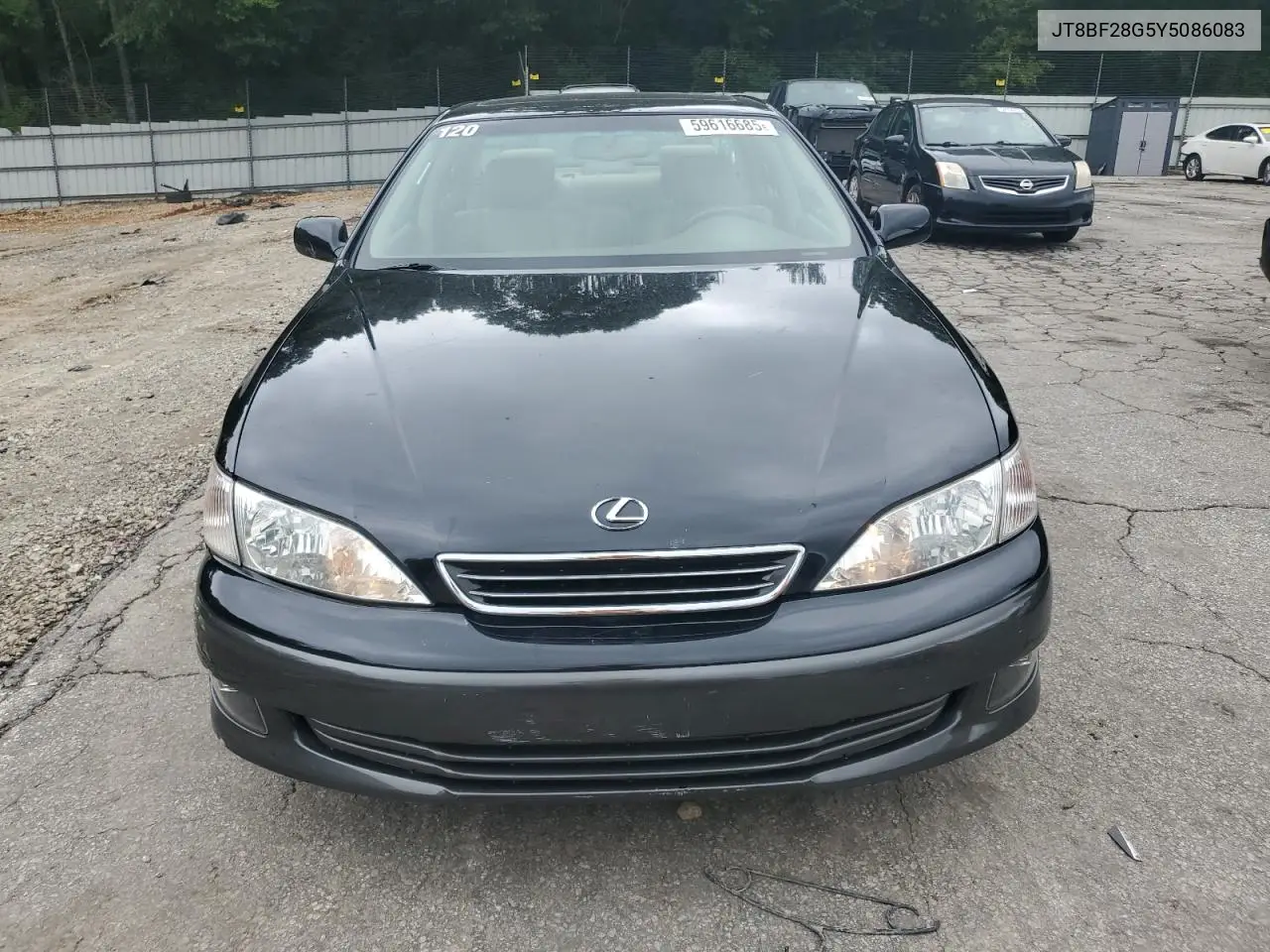 2000 Lexus Es 300 VIN: JT8BF28G5Y5086083 Lot: 59616685