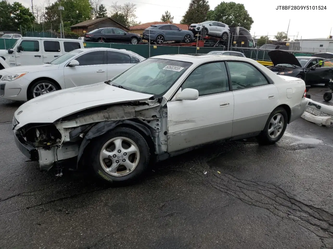 2000 Lexus Es 300 VIN: JT8BF28G9Y5101524 Lot: 60682855
