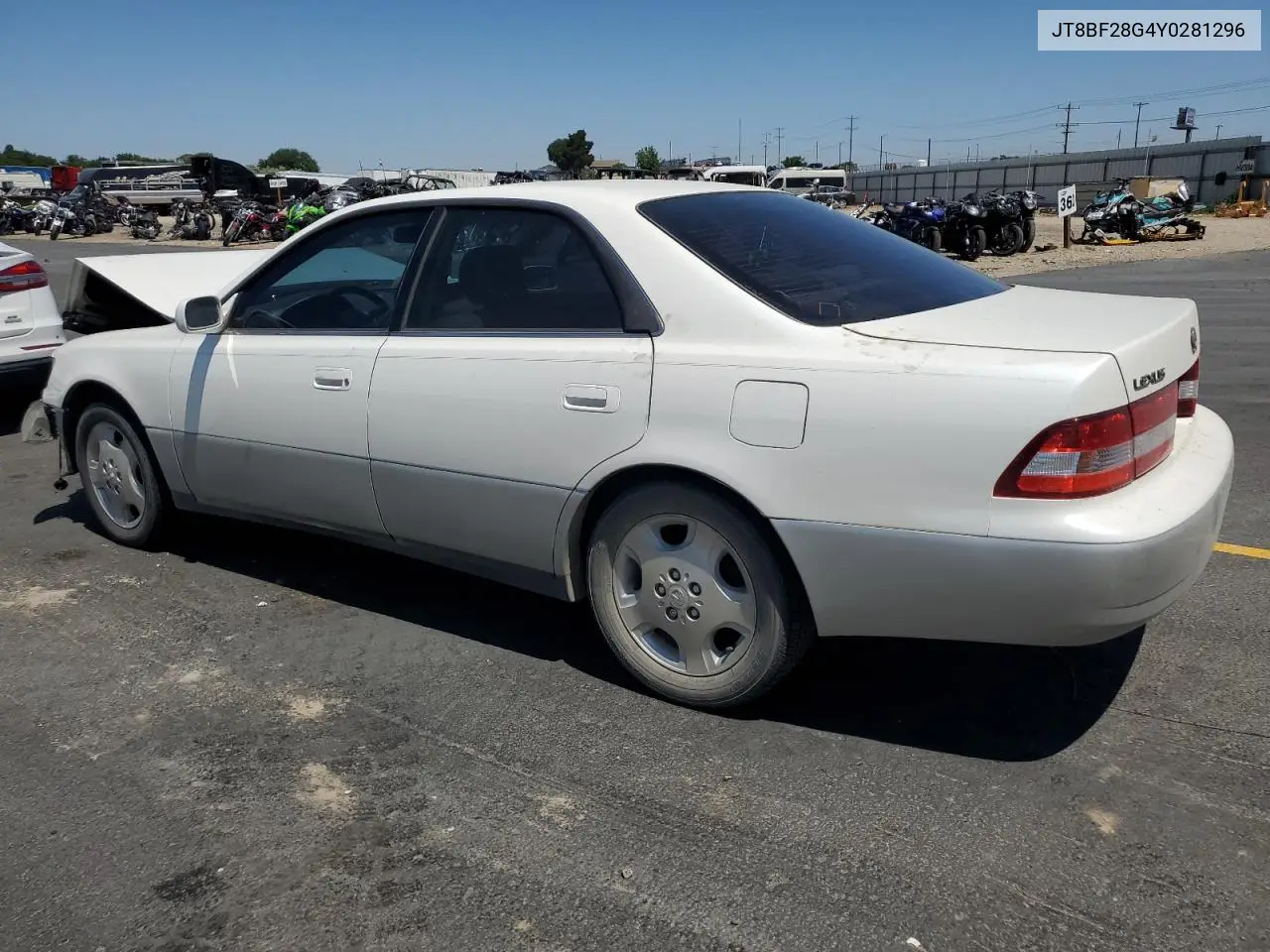 2000 Lexus Es 300 VIN: JT8BF28G4Y0281296 Lot: 61225665
