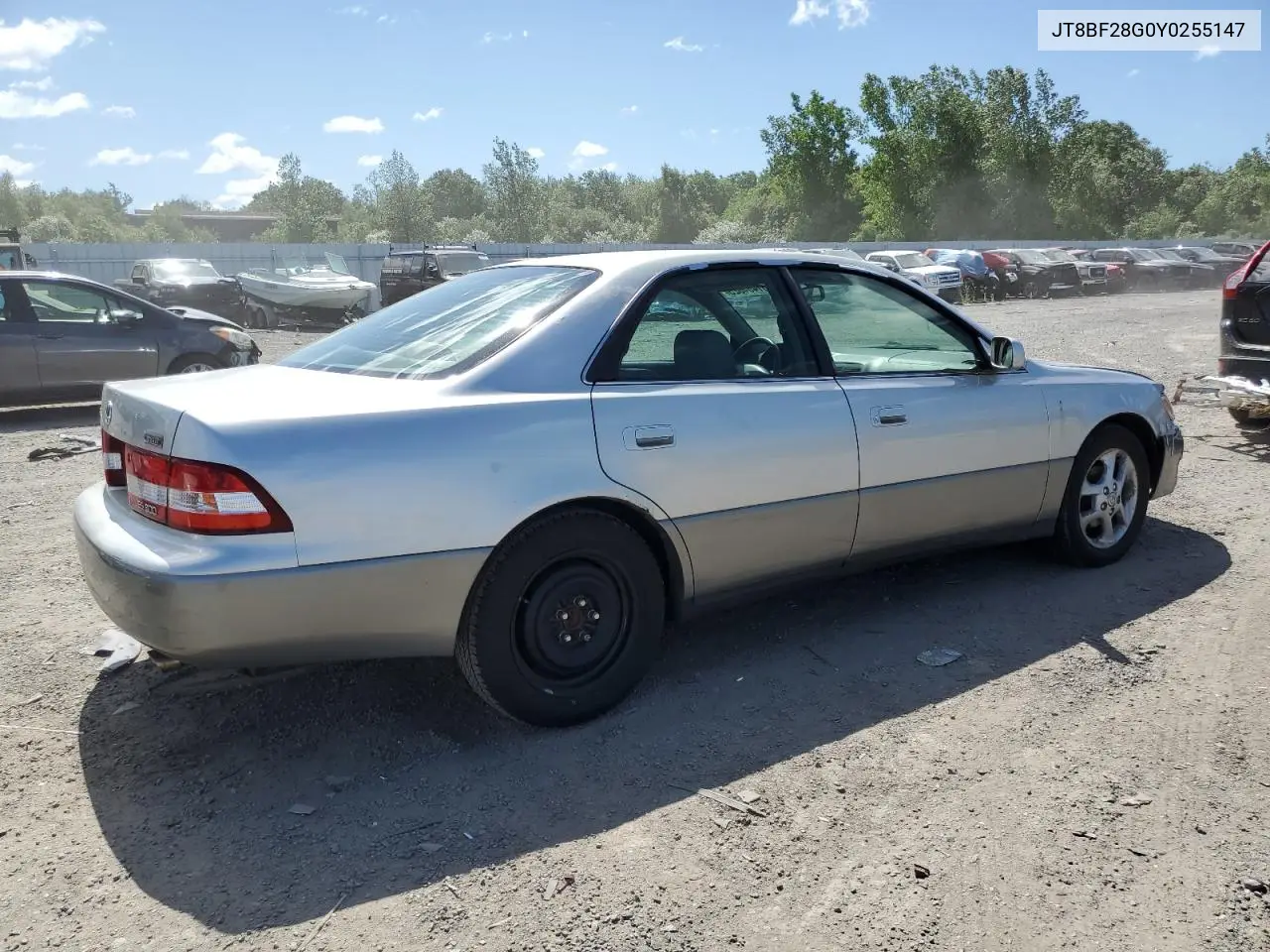 2000 Lexus Es 300 VIN: JT8BF28G0Y0255147 Lot: 61464825