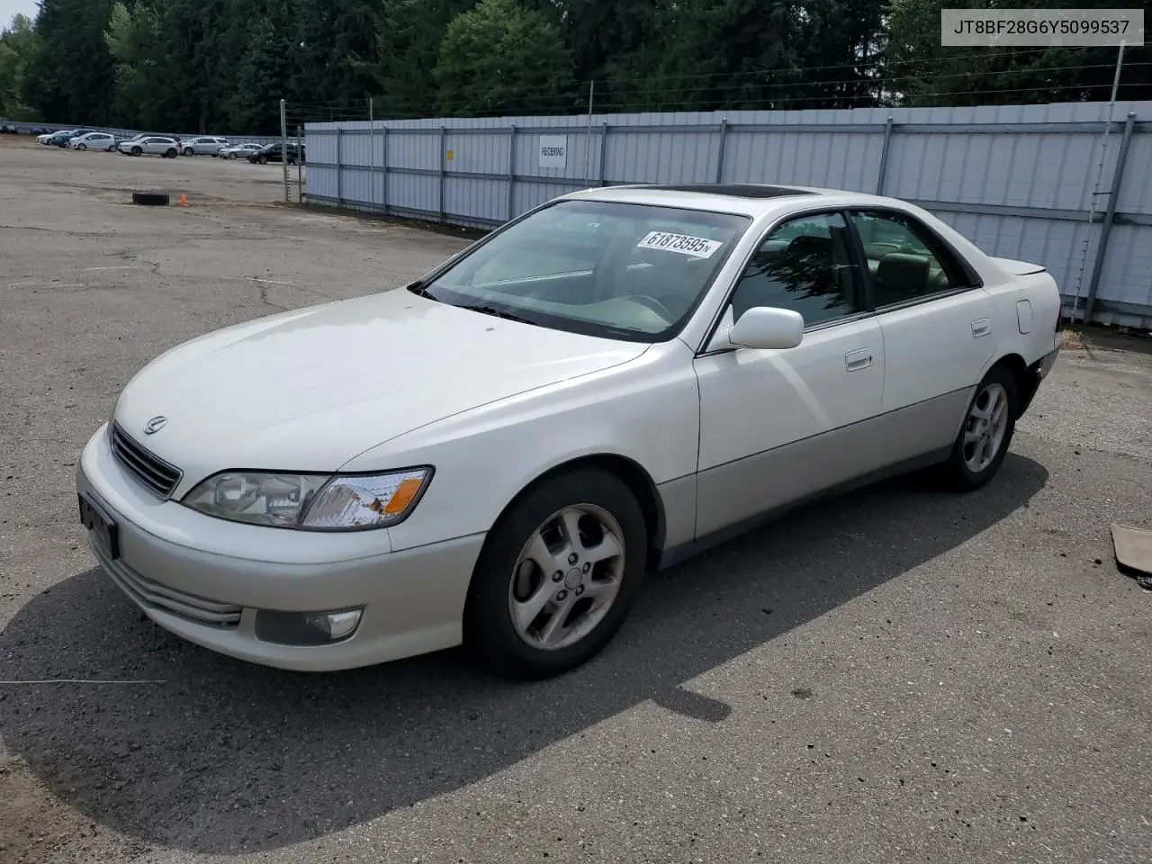 2000 Lexus Es 300 VIN: JT8BF28G6Y5099537 Lot: 61873595