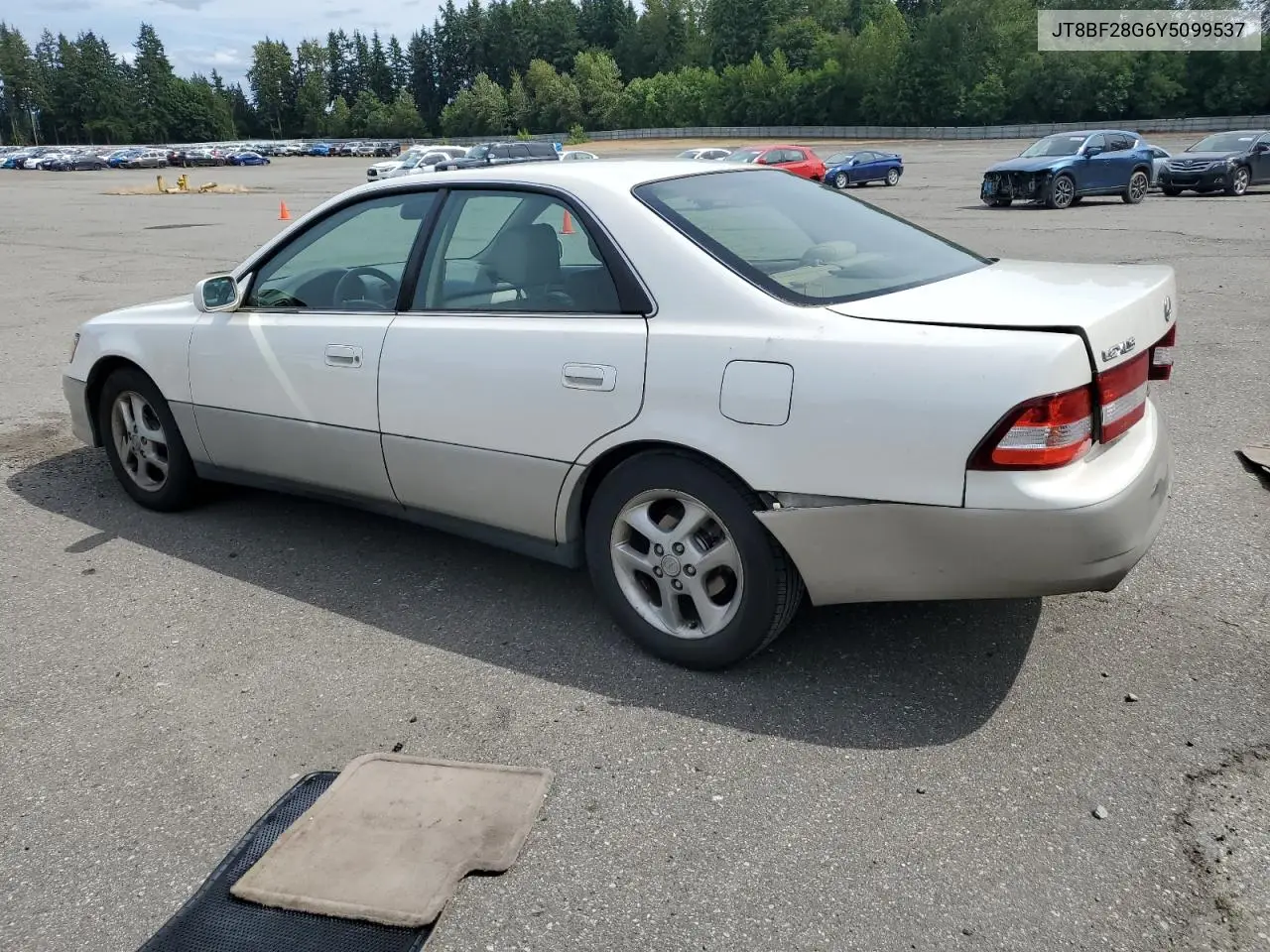 2000 Lexus Es 300 VIN: JT8BF28G6Y5099537 Lot: 61873595