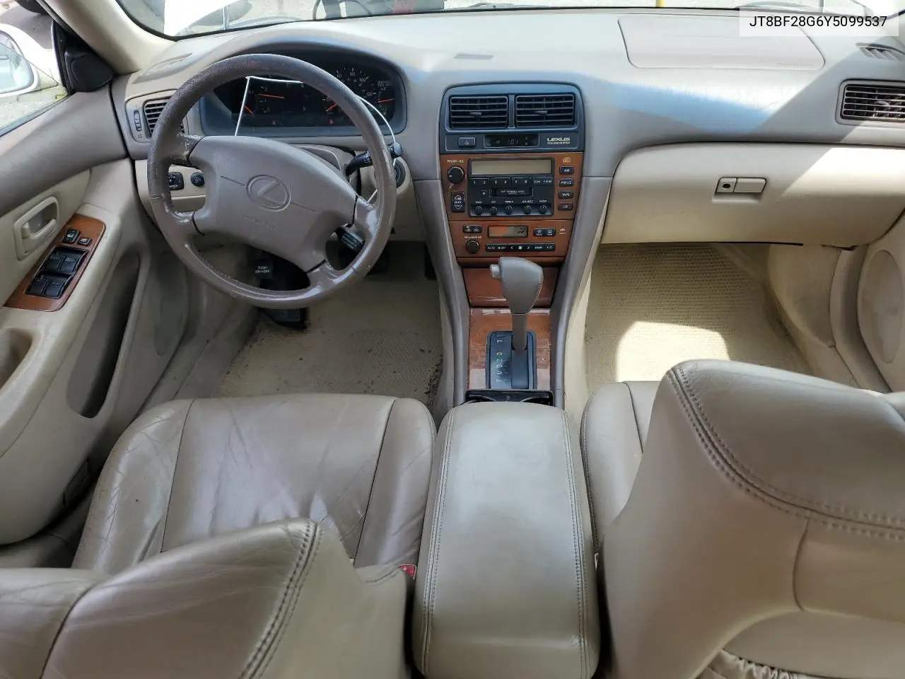 2000 Lexus Es 300 VIN: JT8BF28G6Y5099537 Lot: 61873595