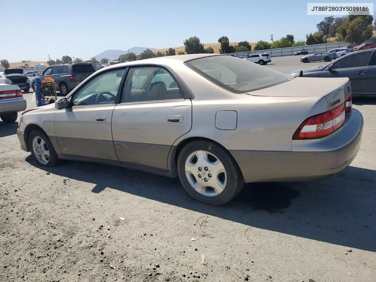 2000 Lexus Es 300 VIN: JT8BF28G3Y5099186 Lot: 62614285