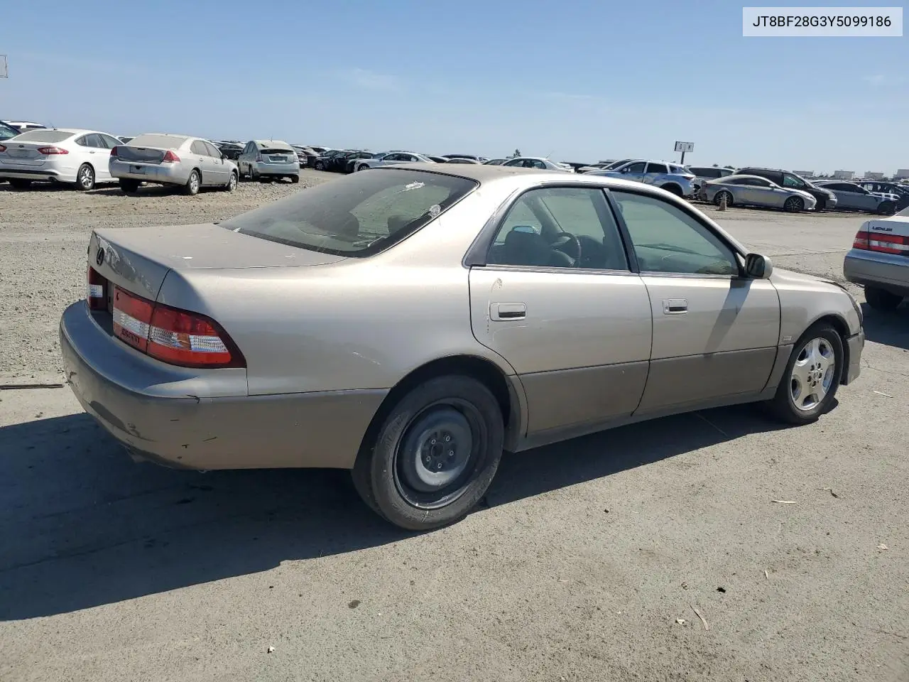 2000 Lexus Es 300 VIN: JT8BF28G3Y5099186 Lot: 62614285