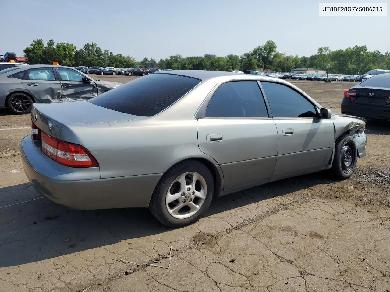 2000 Lexus Es 300 VIN: JT8BF28G7Y5086215 Lot: 62748645