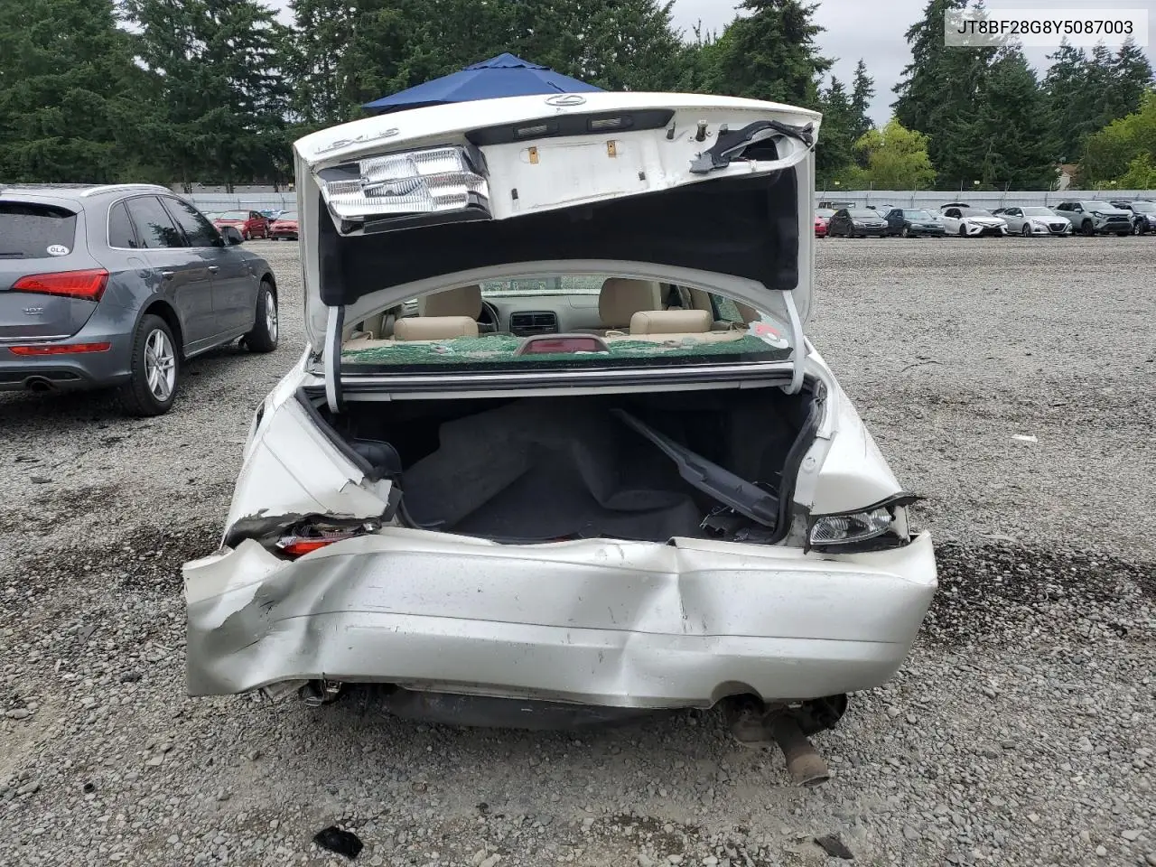 2000 Lexus Es 300 VIN: JT8BF28G8Y5087003 Lot: 62896015