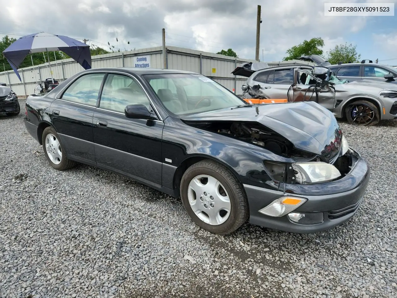 2000 Lexus Es 300 VIN: JT8BF28GXY5091523 Lot: 62941615