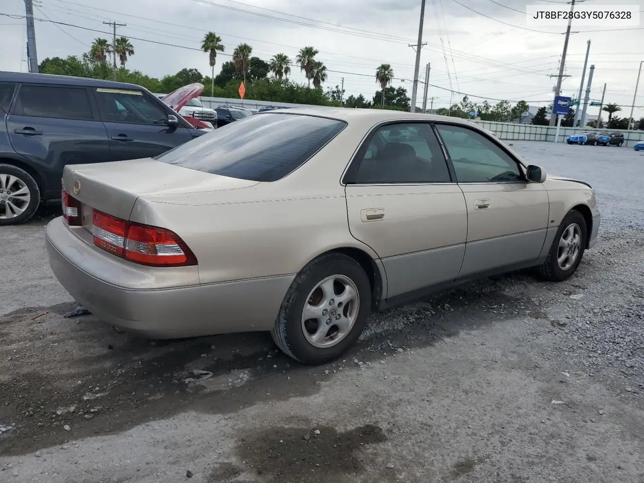 2000 Lexus Es 300 VIN: JT8BF28G3Y5076328 Lot: 63104895