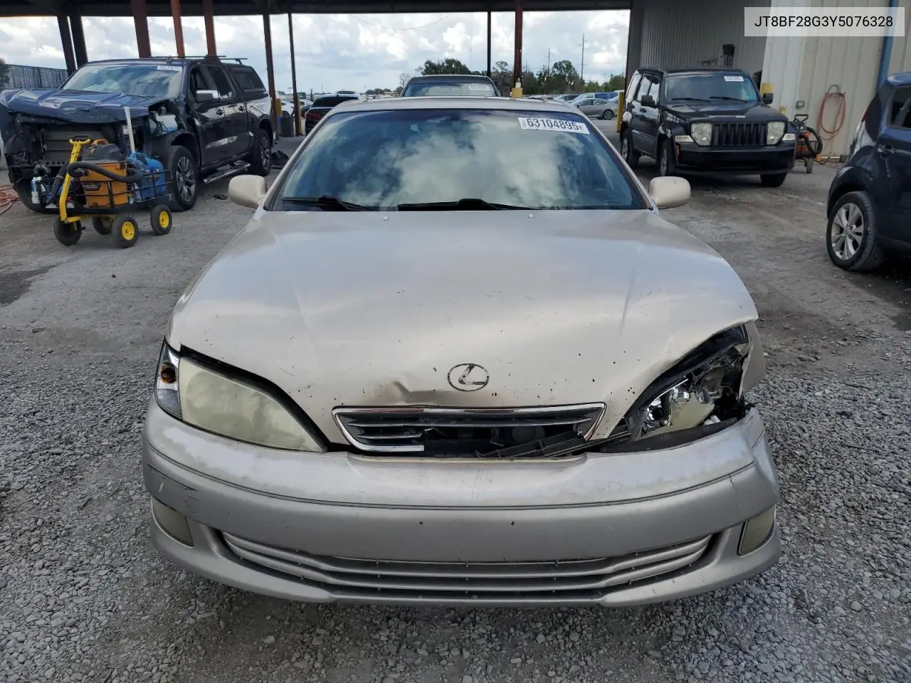 2000 Lexus Es 300 VIN: JT8BF28G3Y5076328 Lot: 63104895