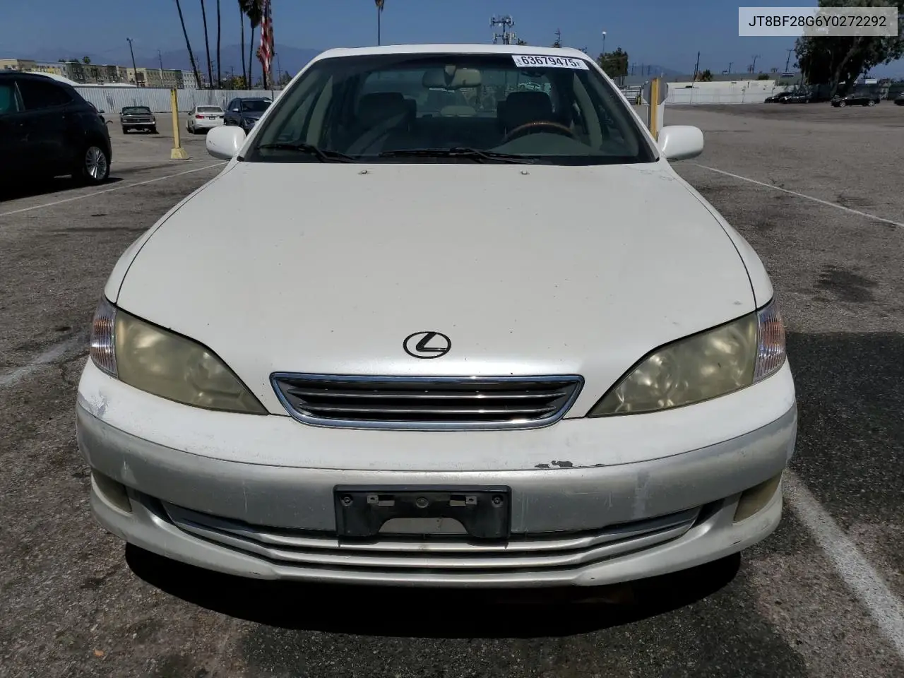 2000 Lexus Es 300 VIN: JT8BF28G6Y0272292 Lot: 63679475